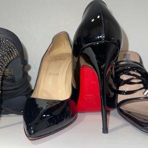 COPY - Red bottoms heels, needs repair on paint.